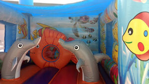 18Marino Aquarium Bounce House moonwalk front