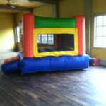 Fun Indoor Orange bounce house moonwalk