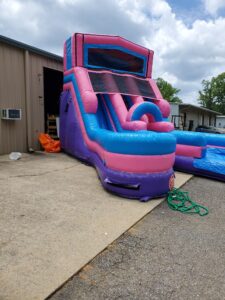 205Party Girl Power Twin Tower Wet Dry Slide side