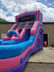 205Party Girl Power Twin Tower Wet Dry Slide angle