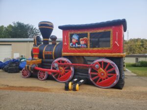 Magic City Express Train bounce house combo