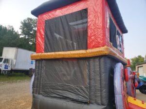 Magic City Express Train bounce house combo back