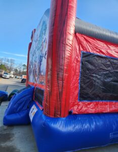 Avengers bounce house side