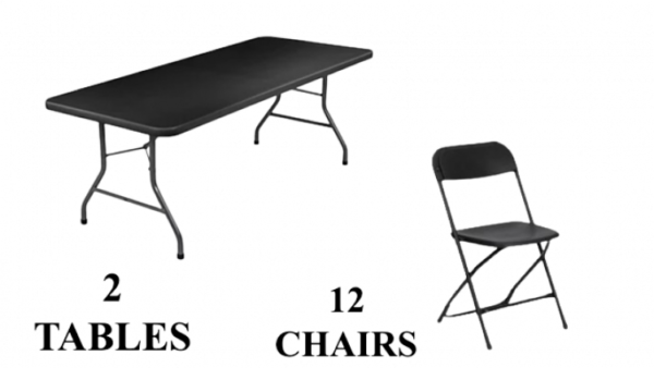 Per Set Table Tables and Chairs - Pick Up Your Party Rentals