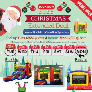 Pick Up Your Party Bounce House Christmas 2025