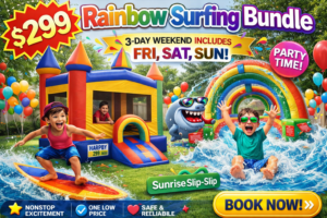 Rainbow Surfing Party Rental Bundle