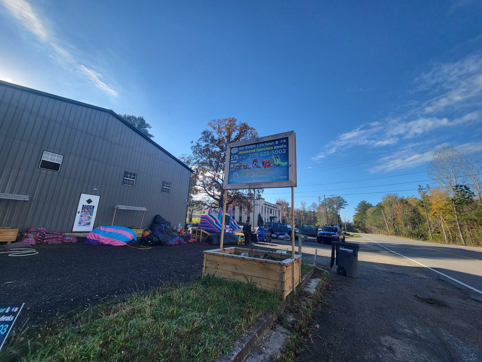 Front of Pick Up Your Party location