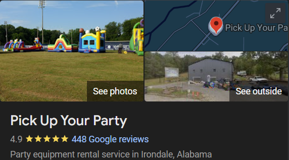 Google reviews and business listing